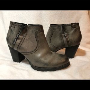 Gray Ankle Booties- Clarks
